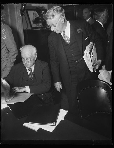 Royal S. Copeland, right