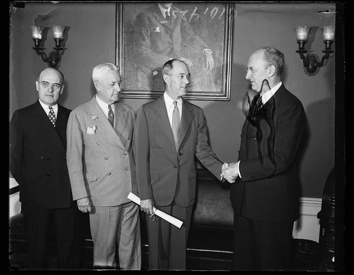 Group: Henry Morgenthau, right