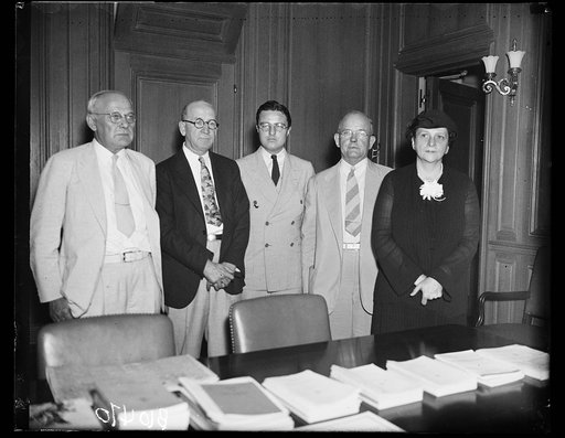 Group; Frances Perkins, right