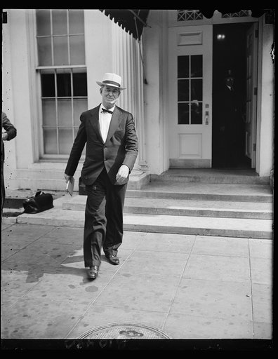 Man leaving White House, Washington, D.C.