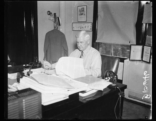Jesse H. Jones at desk
