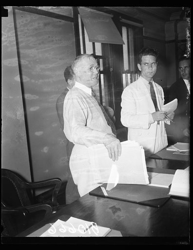 William Green, left