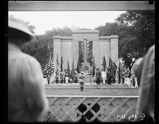 Ceremony at Second Division Memorial, Washington, D.C.