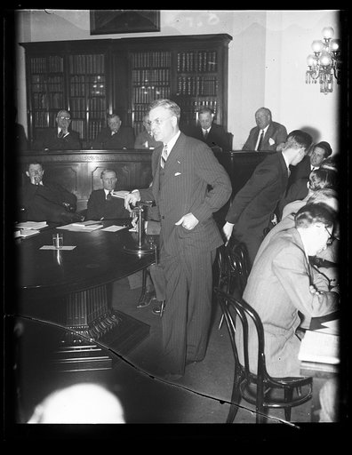 Rep. Royal Johnson before House Ways and Means Committee on bonus. Rep. Royal Johnson, of South Dakota and a World War hero himself, appeared before the House Ways and Means Committee today to voice his opposition against payment of the soldiers bonus