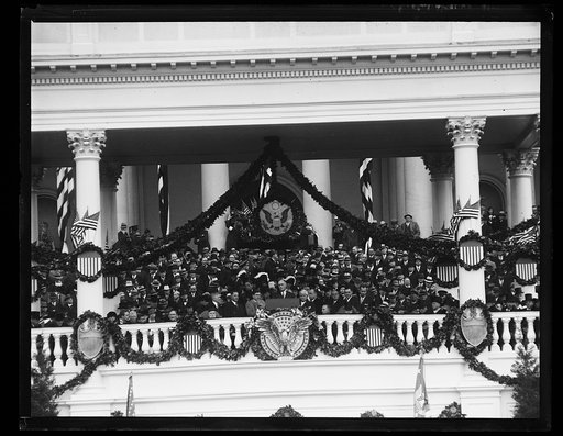 Inauguration of Franklin D. Roosevelt. Roosevelt at podium, U.S. Capitol, Washington, D.C.