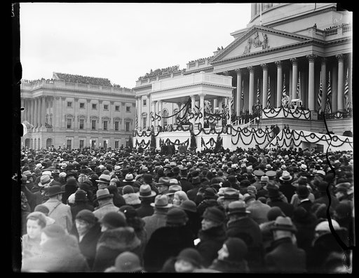 Inauguration of Franklin D. Roosevelt. Crowd outside U.S. Capitol, Washington, D.C.