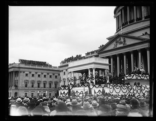 Inauguration of Franklin D. Roosevelt. Podium at U.S. Capitol, Washington, D.C.