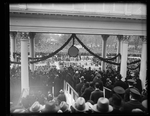 Inauguration of Franklin D. Roosevelt. Crowd outside U.S. Capitol, Washington, D.C.