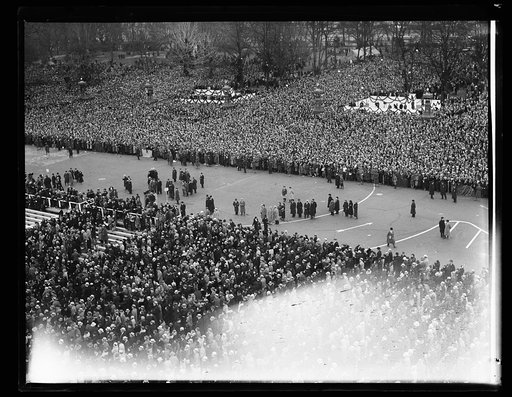 Inauguration of Franklin D. Roosevelt. Crowd outside U.S. Capitol, Washington, D.C.