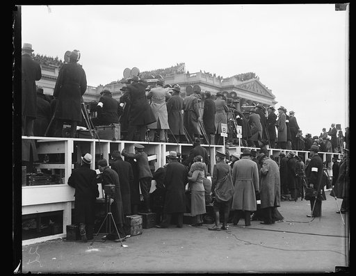 Inauguration of Franklin D. Roosevelt. Crowd outside U.S. Capitol, Washington, D.C.