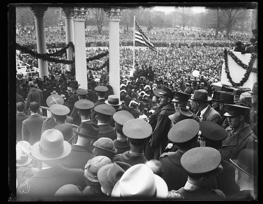 Inauguration of Franklin D. Roosevelt. Crowd outside U.S. Capitol, Washington, D.C.