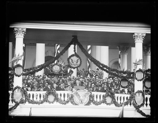 Inauguration of Franklin D. Roosevelt. Roosevelt at podium, U.S. Capitol, Washington, D.C.