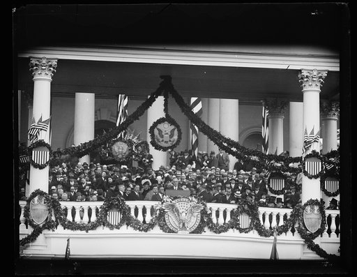 Inauguration of Franklin D. Roosevelt. Roosevelt at podium, U.S. Capitol, Washington, D.C.