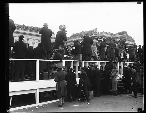 Inauguration of Franklin D. Roosevelt. Crowd outside U.S. Capitol, Washington, D.C.