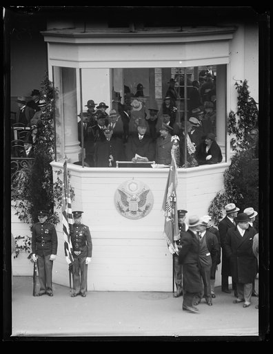 Franklin D. Roosevelt inauguration. Parade viewing stand. Washington, D.C.