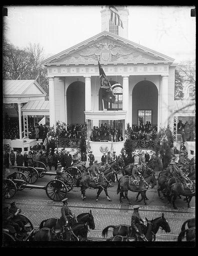 Franklin D. Roosevelt inauguration. Parade and presidential viewing stand. Washington, D.C.
