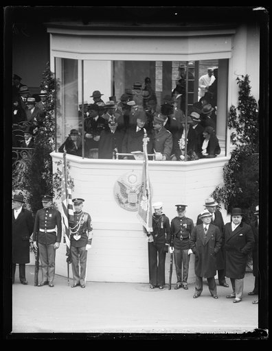 Franklin D. Roosevelt inauguration. Parade and presidential viewing stand. Washington, D.C.
