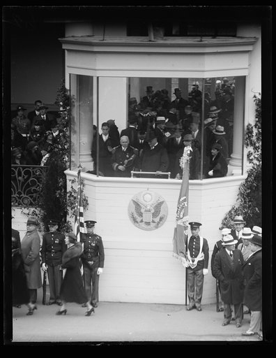 Franklin D. Roosevelt inauguration. Parade viewing stand. Washington, D.C.