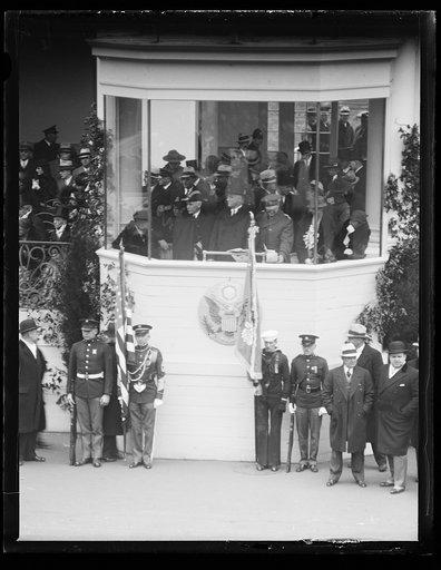 Franklin D. Roosevelt inauguration. Parade viewing stand. Washington, D.C.