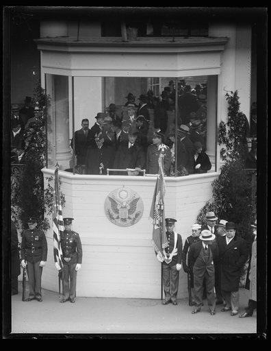 Franklin D. Roosevelt inauguration. Parade viewing stand. Washington, D.C.