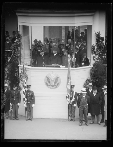 Franklin D. Roosevelt inauguration. Parade viewing stand. Washington, D.C.