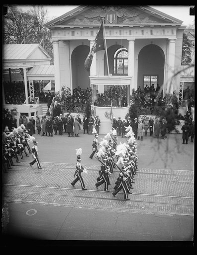 Franklin D. Roosevelt inauguration. Parade and presidential viewing stand. Washington, D.C.