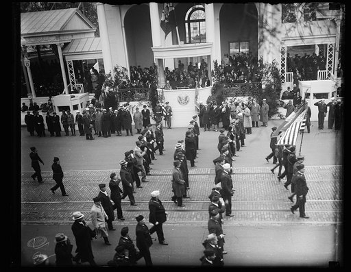 Franklin D. Roosevelt inauguration. Parade and presidential viewing stand. Washington, D.C.