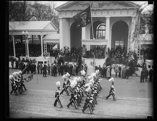 Franklin D. Roosevelt inauguration. Parade and presidential viewing stand. Washington, D.C.