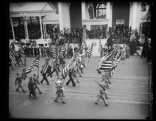 Franklin D. Roosevelt inauguration. Parade and presidential viewing stand. Washington, D.C.