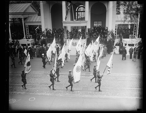 Franklin D. Roosevelt inauguration. Parade and presidential viewing stand. Washington, D.C.