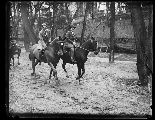 Eleanor Roosevelt on horseback