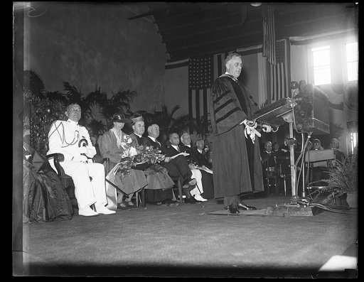 President Roosevelt at Catholic University, Washington, D.C.