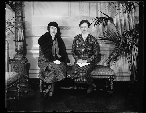 MRS. ROOSEVELT AND CAROLYN THOMPSON