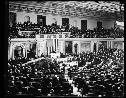 PRESIDENT ROOSEVELT ADDRESSES 74TH CONGRESS