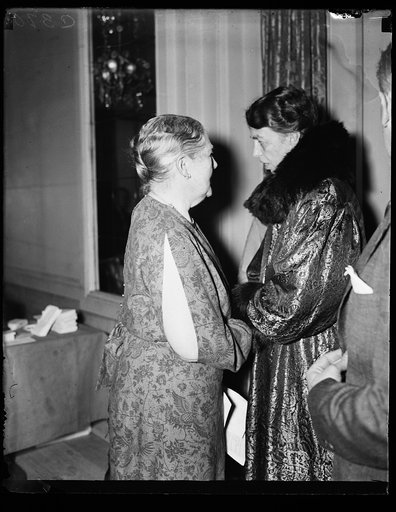 MARY KINGSBURY SIMKHOVITCH OF NEW YORK AND MRS. ROOSEVELT