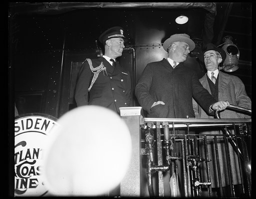CAPT. WILSON BROWN, PRESIDENT ROOSEVELT, AND MARVIN McINTYRE