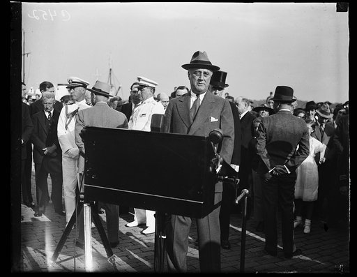 PRESIDENT ROOSEVELT WAITS FOR BYRD