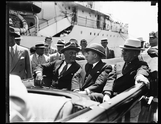 PRESIDENT ROOSEVELT WITH GOV. DAVE SHOLTZ OF FLORIDA
