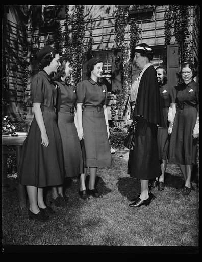 MRS. ROOSEVELT AT GIRL SCOUTS TREE PLANTING