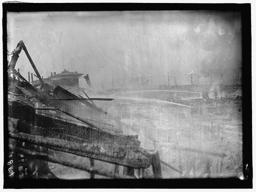 Fire at the DC Baseball Park (known as National Park or Boundary Field), Washington, D.C.
