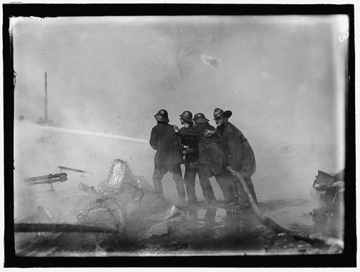 Fire at the DC Baseball Park (knows as National Park or Boundary Field), Washington, D.C.] RESCUE WORKERS