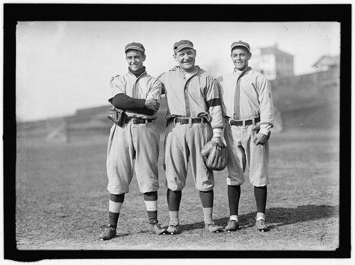 Jack Calvo, William "Germany" Schaefer, and Merito Acosta, Washington AL (baseball)