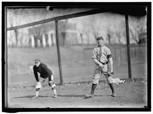 Al Sheer, right, Washington AL (baseball)