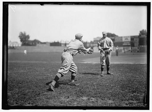 Harry Hooper, left; unidentified, right; Boston AL (baseball)