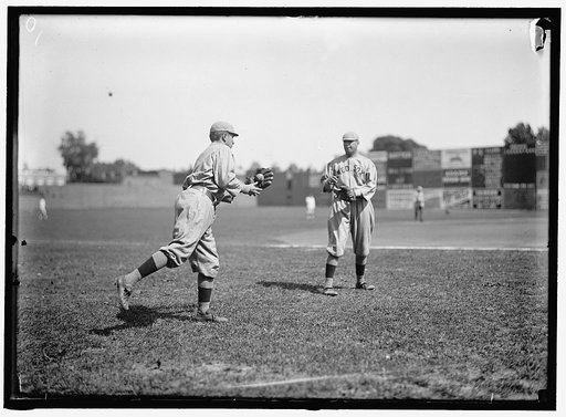 Harry Hooper, left; unidentified, right; Boston AL (baseball)