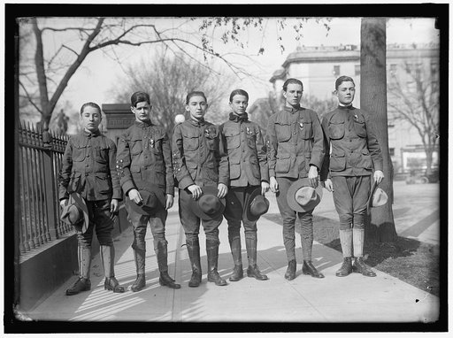 BOY SCOUTS CLINTON ALLARD, EDWARD PARDOE, EDWARD SHEIRY, IN GROUP
