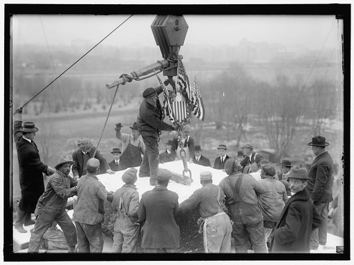 LINCOLN MEMORIAL. LAYING CORNERSTONE