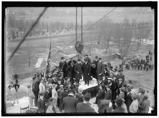 LINCOLN MEMORIAL. LAYING CORNERSTONE