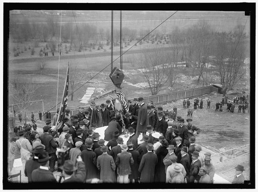 LINCOLN MEMORIAL. LAYING CORNERSTONE