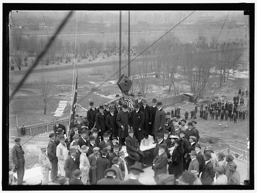 LINCOLN MEMORIAL. LAYING CORNERSTONE